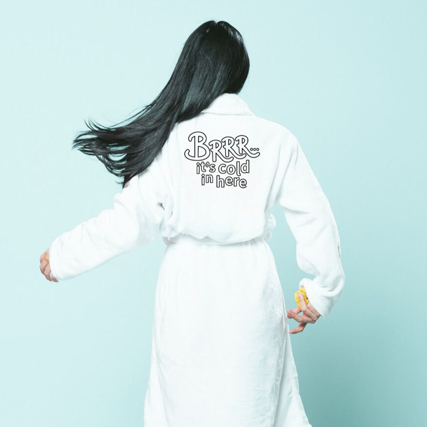 Bathrobe SZN be like Brrrrr, it's cold in here!