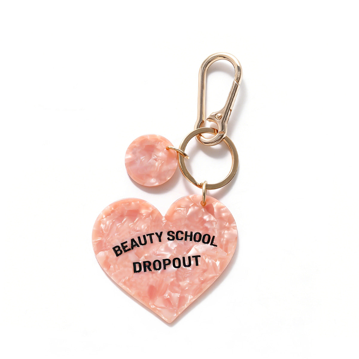 Beauty School Dropout Heart Bag Charm/Keychain