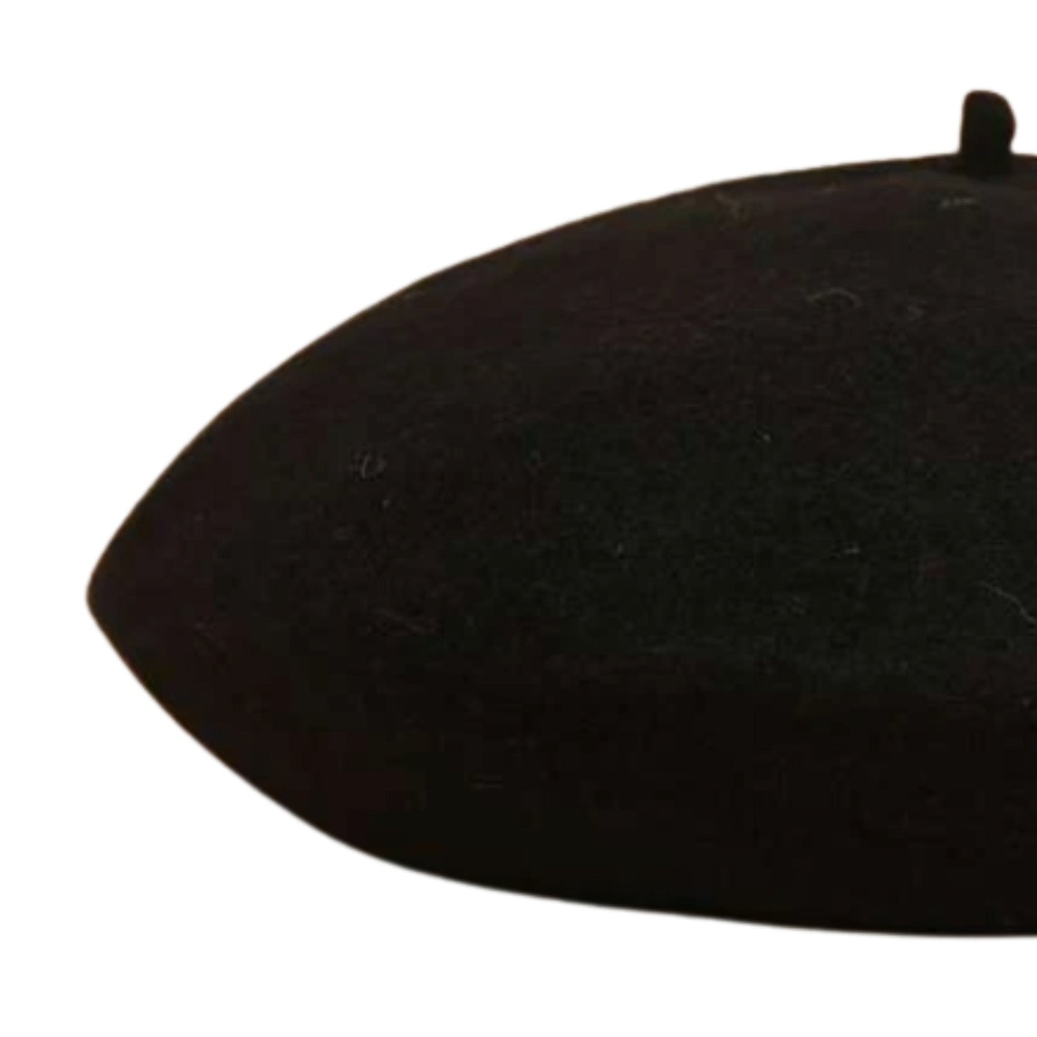 Simple Solid Beret (Black)