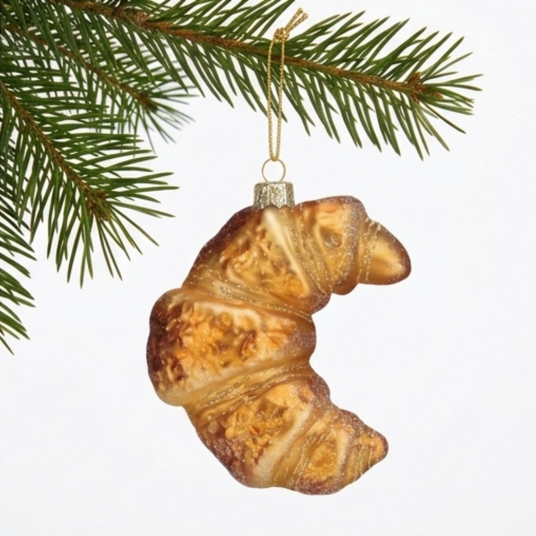 Croissant Christmas Ornament