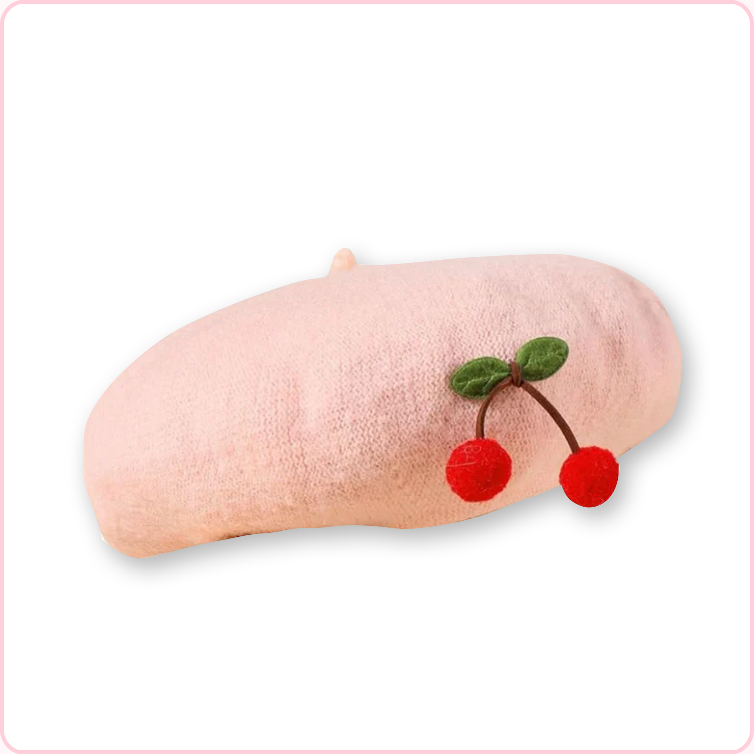 Cherry Beret (Pink)