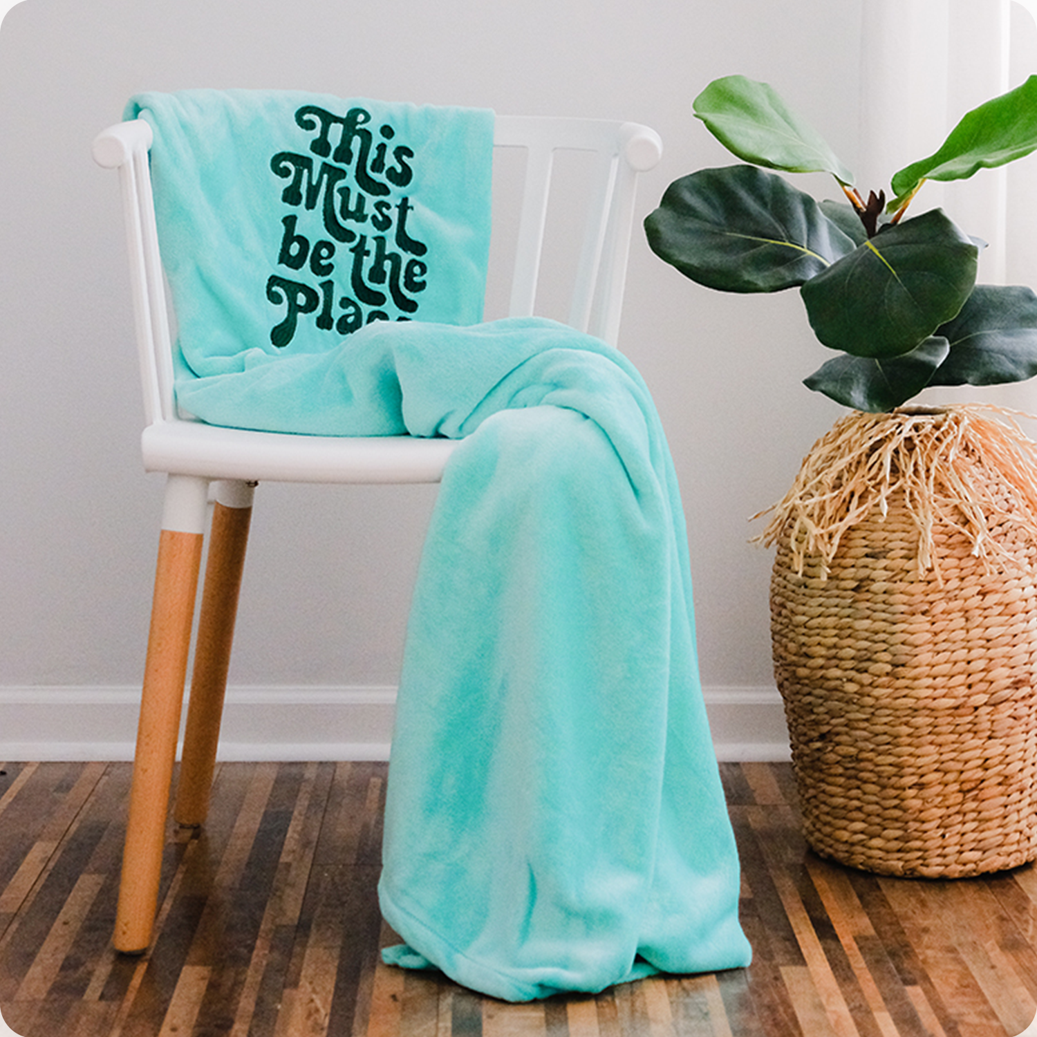 This Must Be The Place Plush Fleece Nap Blanket