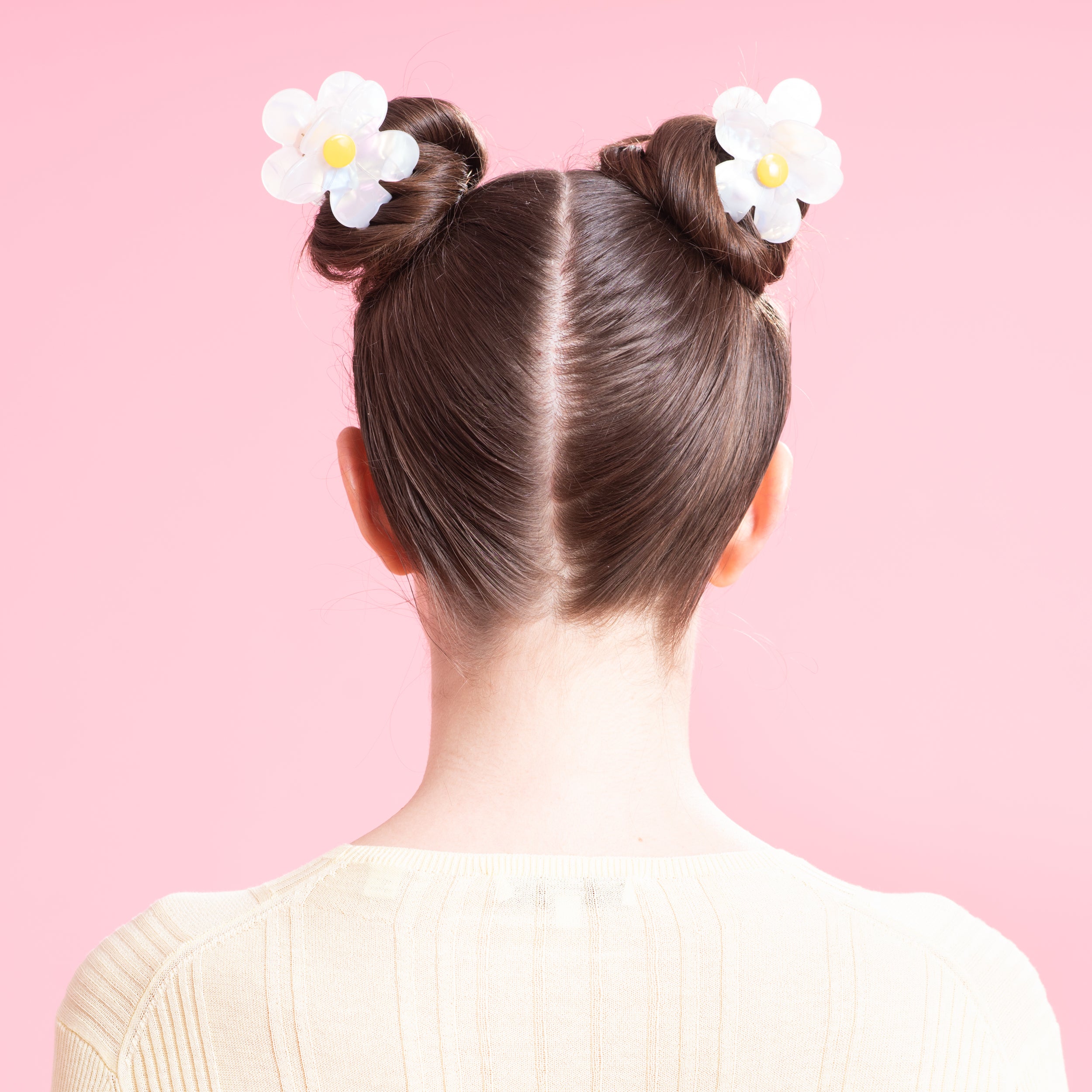 Daisy Flower Hair Claw Clips