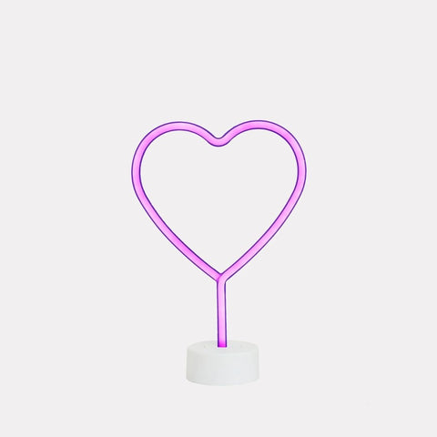 Heart LED Neon Desk Lamp