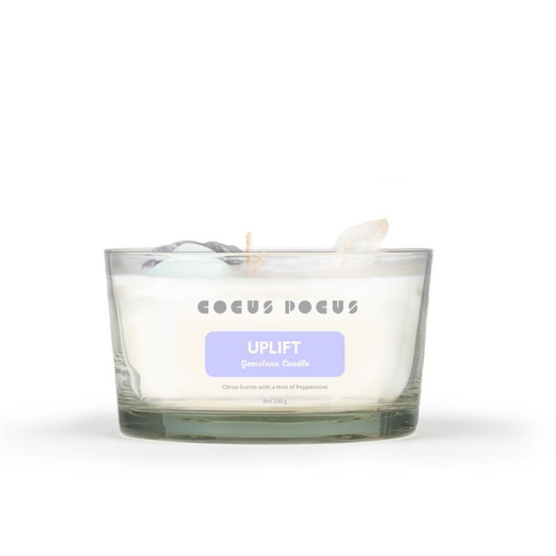 Uplift candle with Citrus Scents with a hint of Peppermint