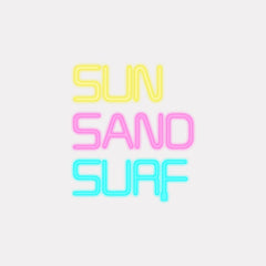 Sun Sand Surf LED Neon Sign