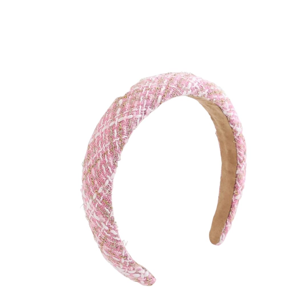 Pink Tweed Headband display picture 2