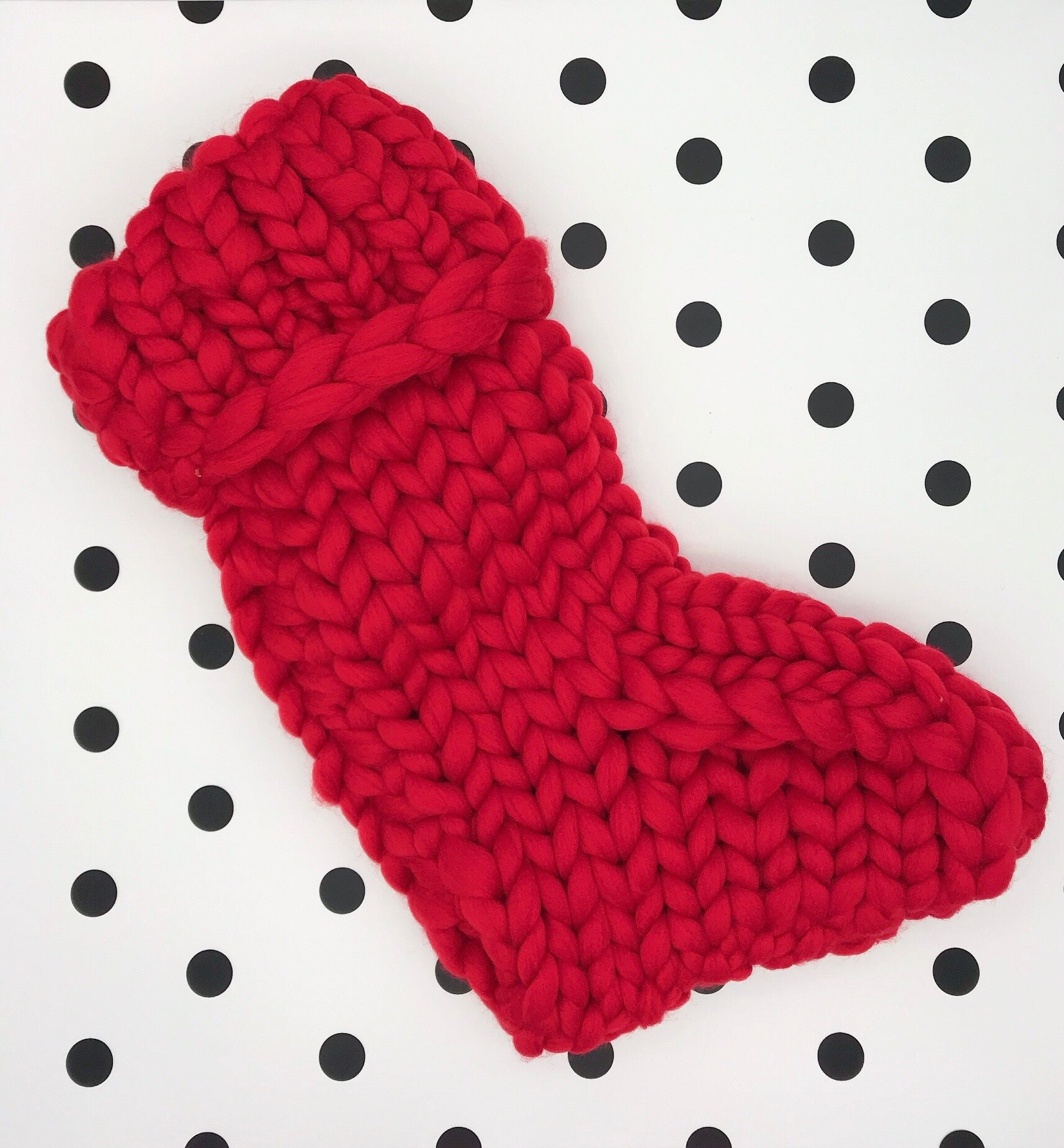Chunky Knit Christmas Stocking - Cocus Pocus