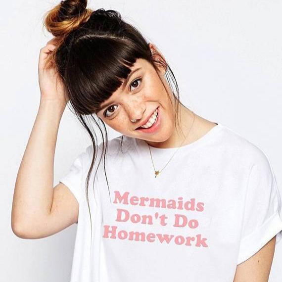 Mermaids Don't Do Homework T-Shirt - Cocus Pocus