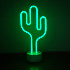 Cactus Neon LED Desktop Lamp - Cocus Pocus