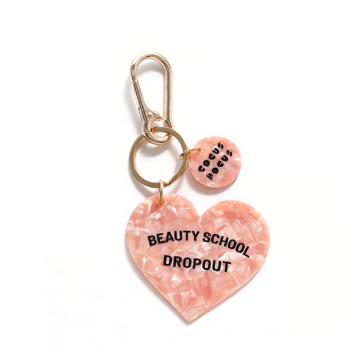 Beauty School Dropout Heart Bag Charm/Keychain