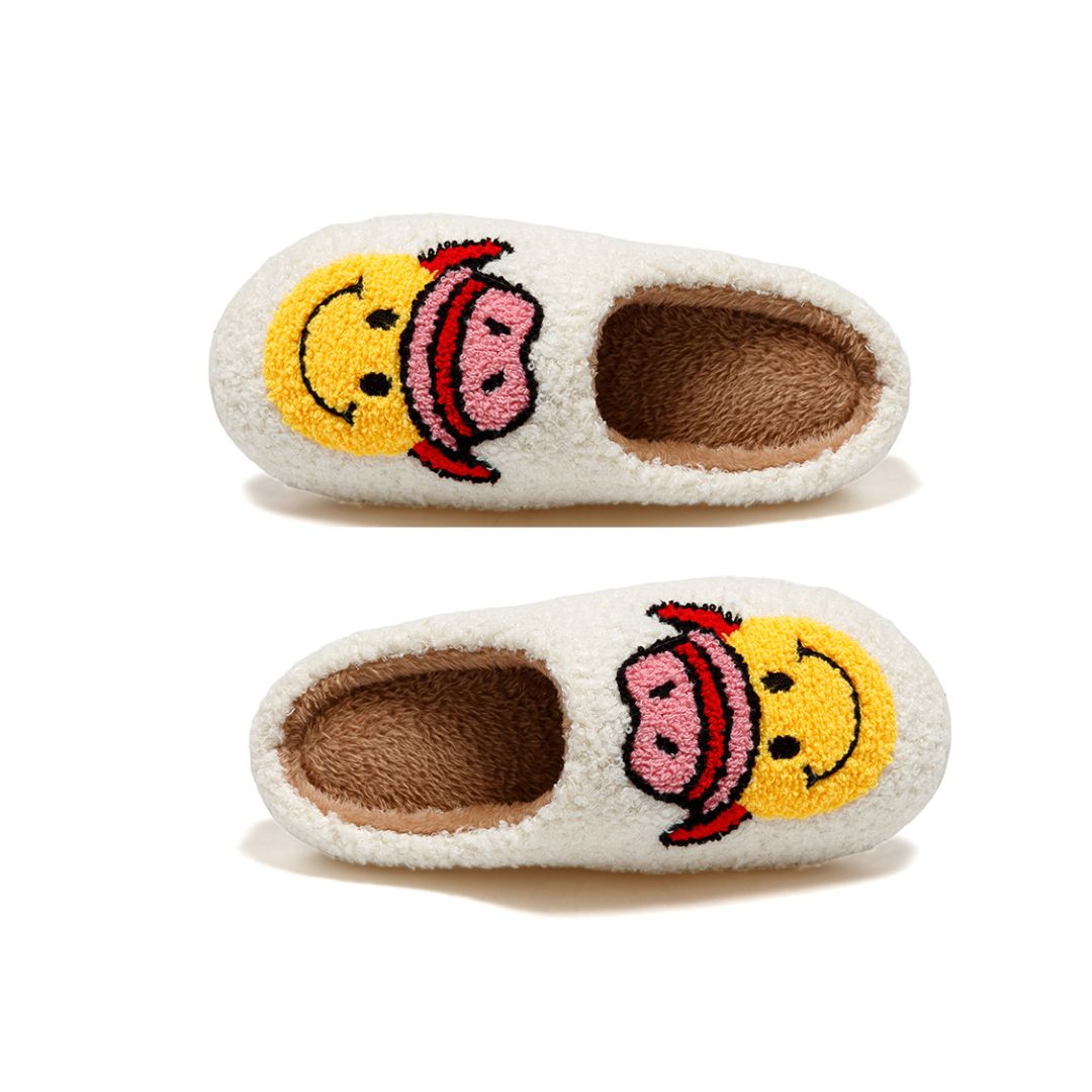 Yee-Haw Cowgirl Smiley Slippers