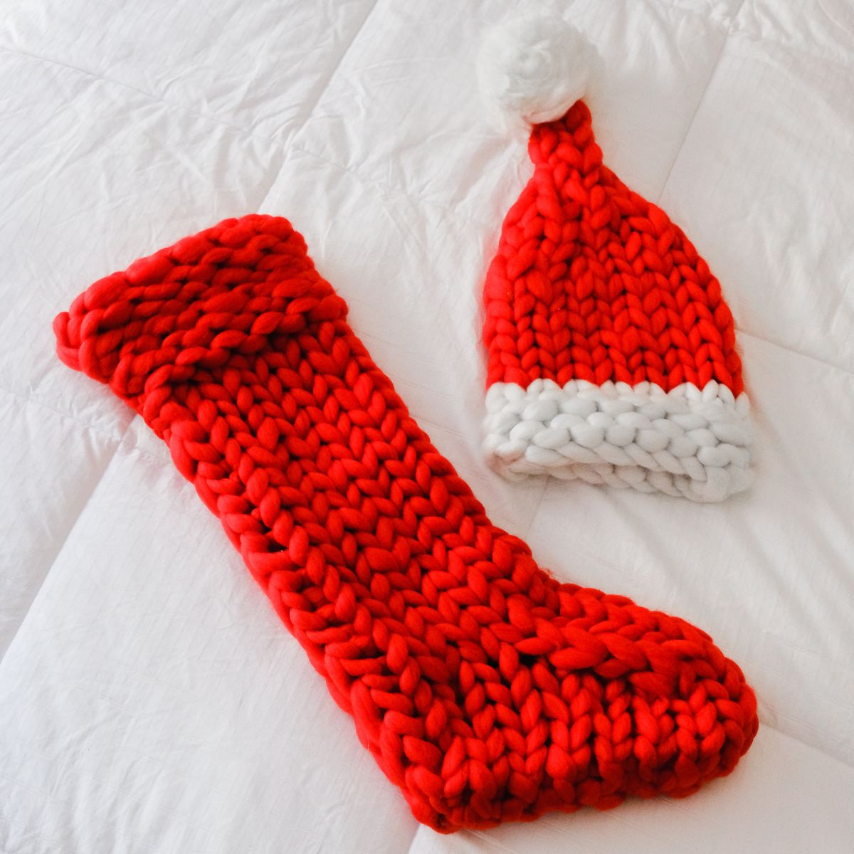 Chunky Knit Christmas Stocking