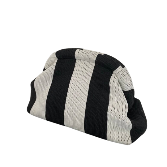 Margaux Striped Clutch