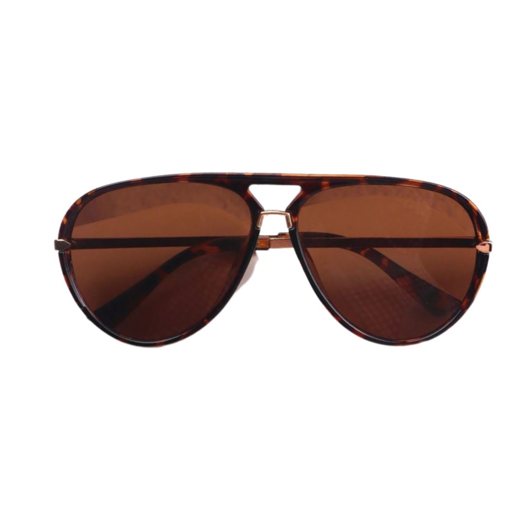 Gwenyth Aviator Sunglasses- Tortoise Shell