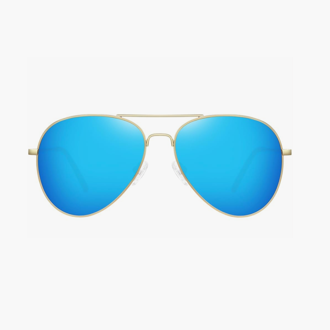 Mirrored Aviator Sunglasses