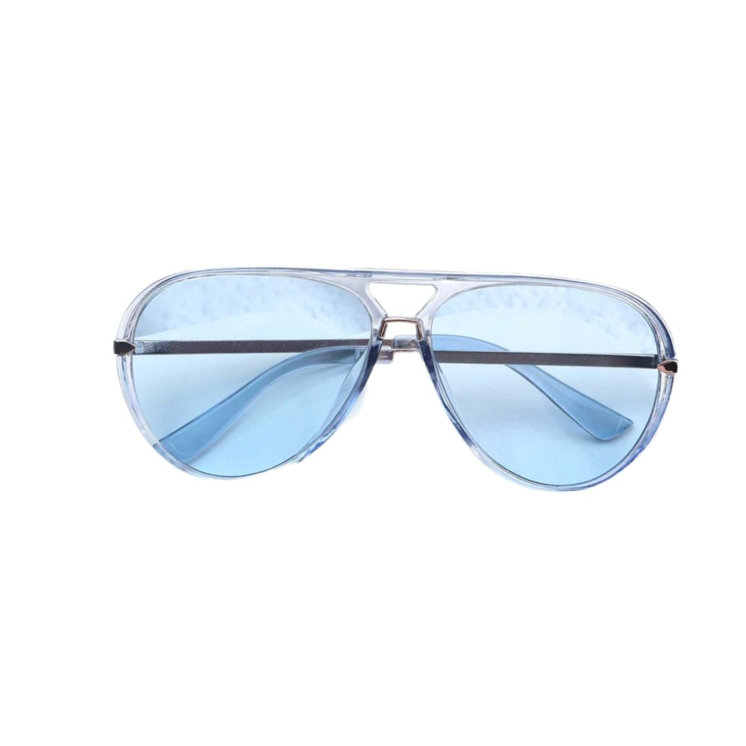 Sabrina Aviator Sunglasses - Baby Blue