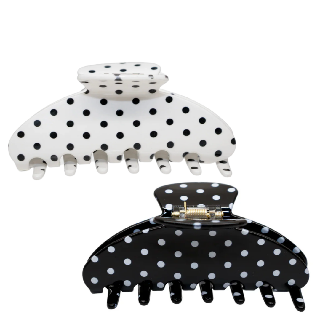 Polka Dot Hair Claws
