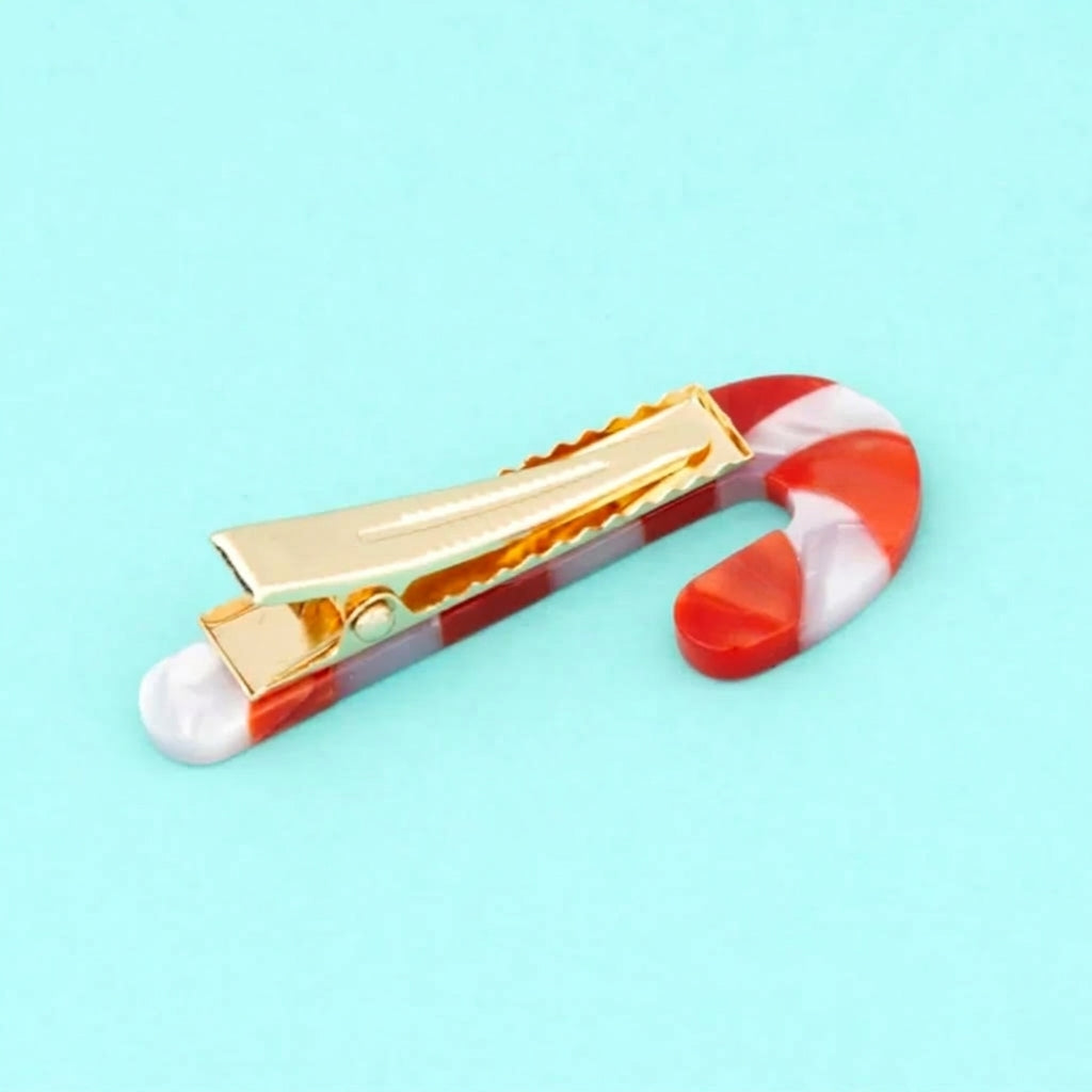 Candy Cane Hair Clips – 2 Pack