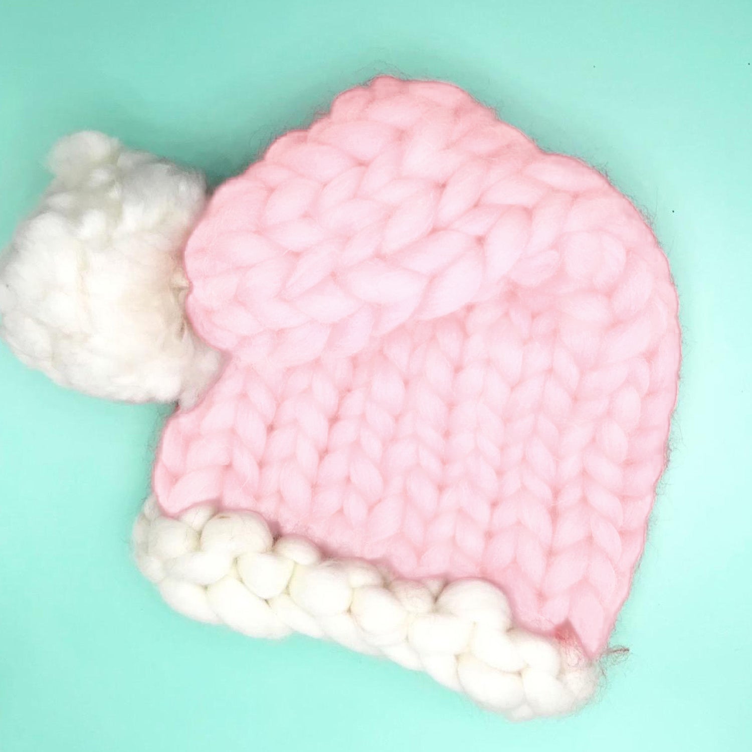 Chunky Knit Santa Hat