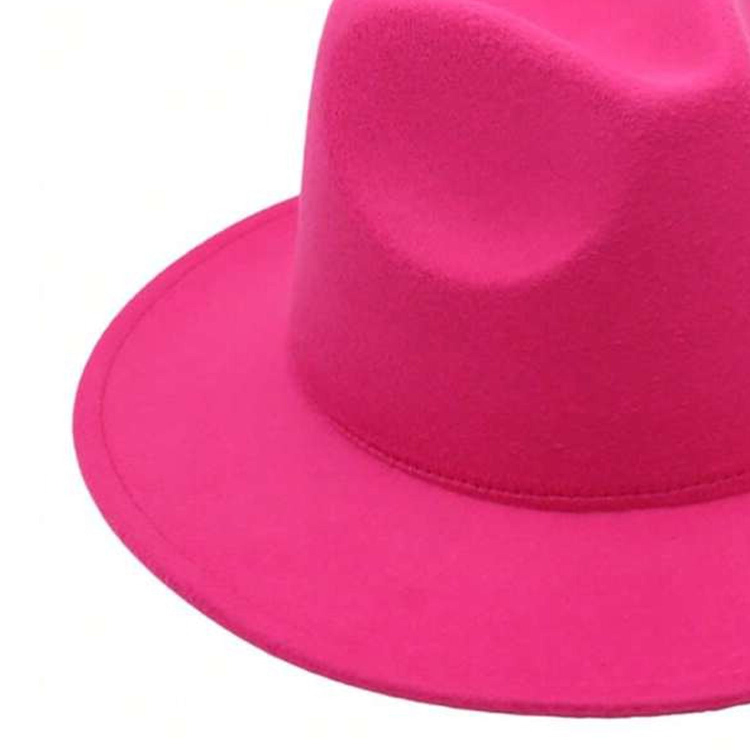 Classic Fedora Hat (Fuchsia)