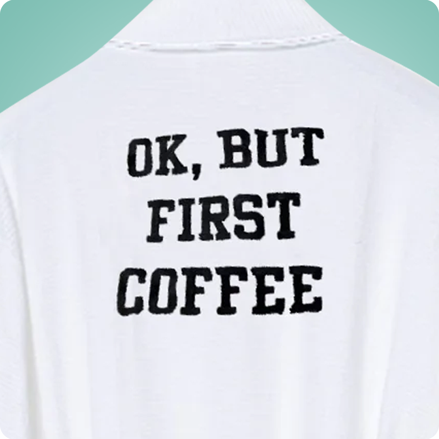 Ok, But First Coffee Plush Fleece Robe