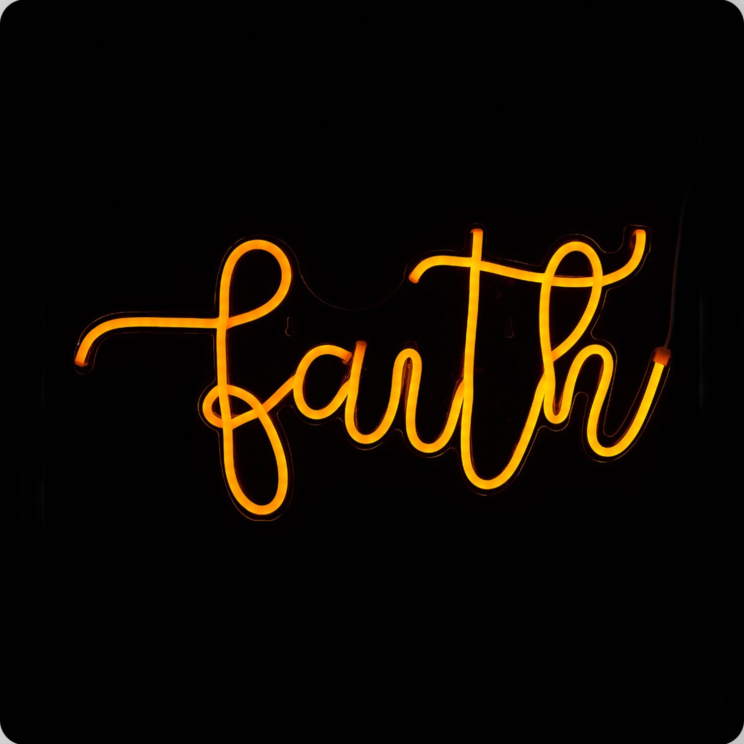 Faith LED Neon Sign