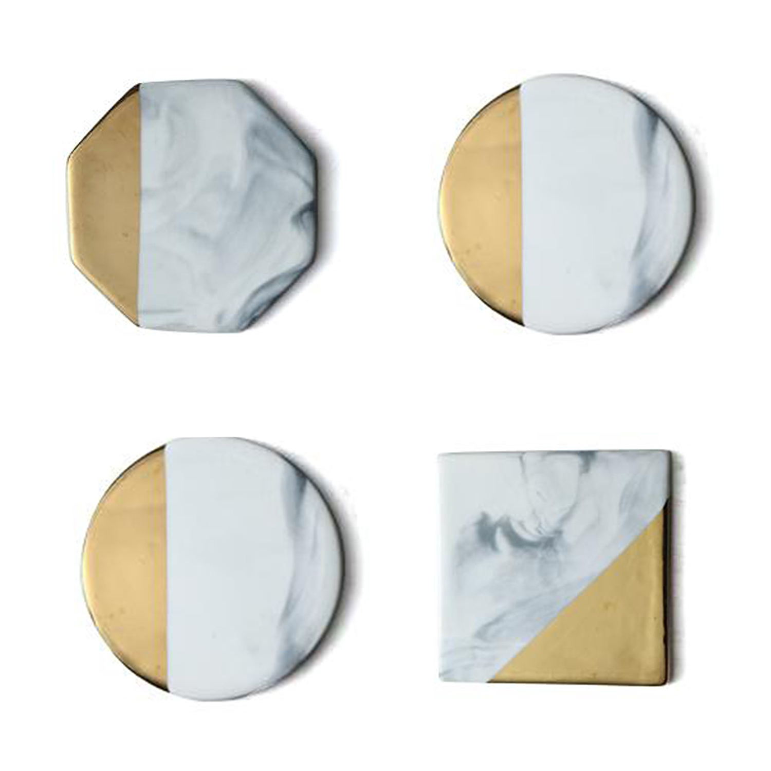 Gilded Edge Ceramic Coaster