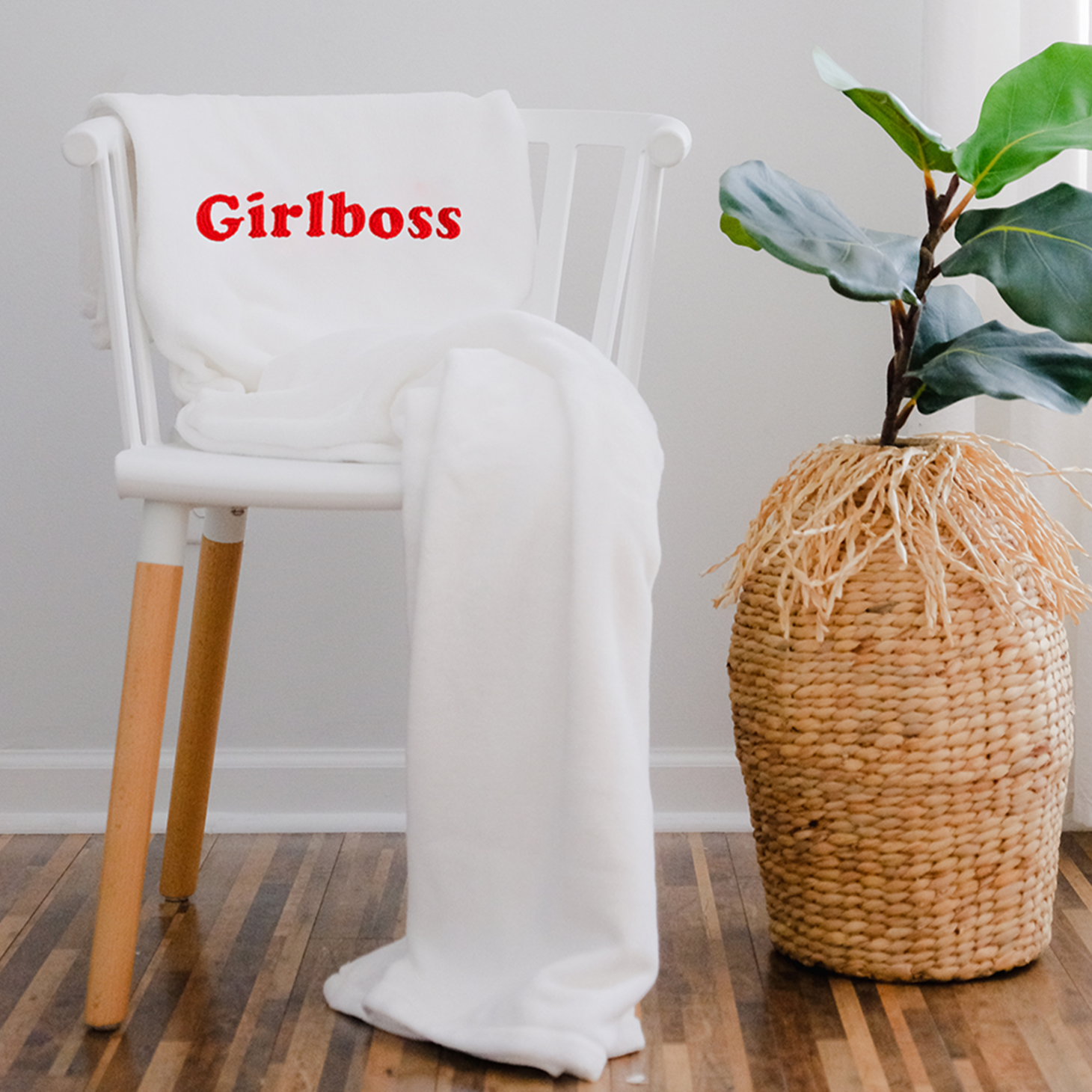 Girlboss Plush Fleece Nap Blanket