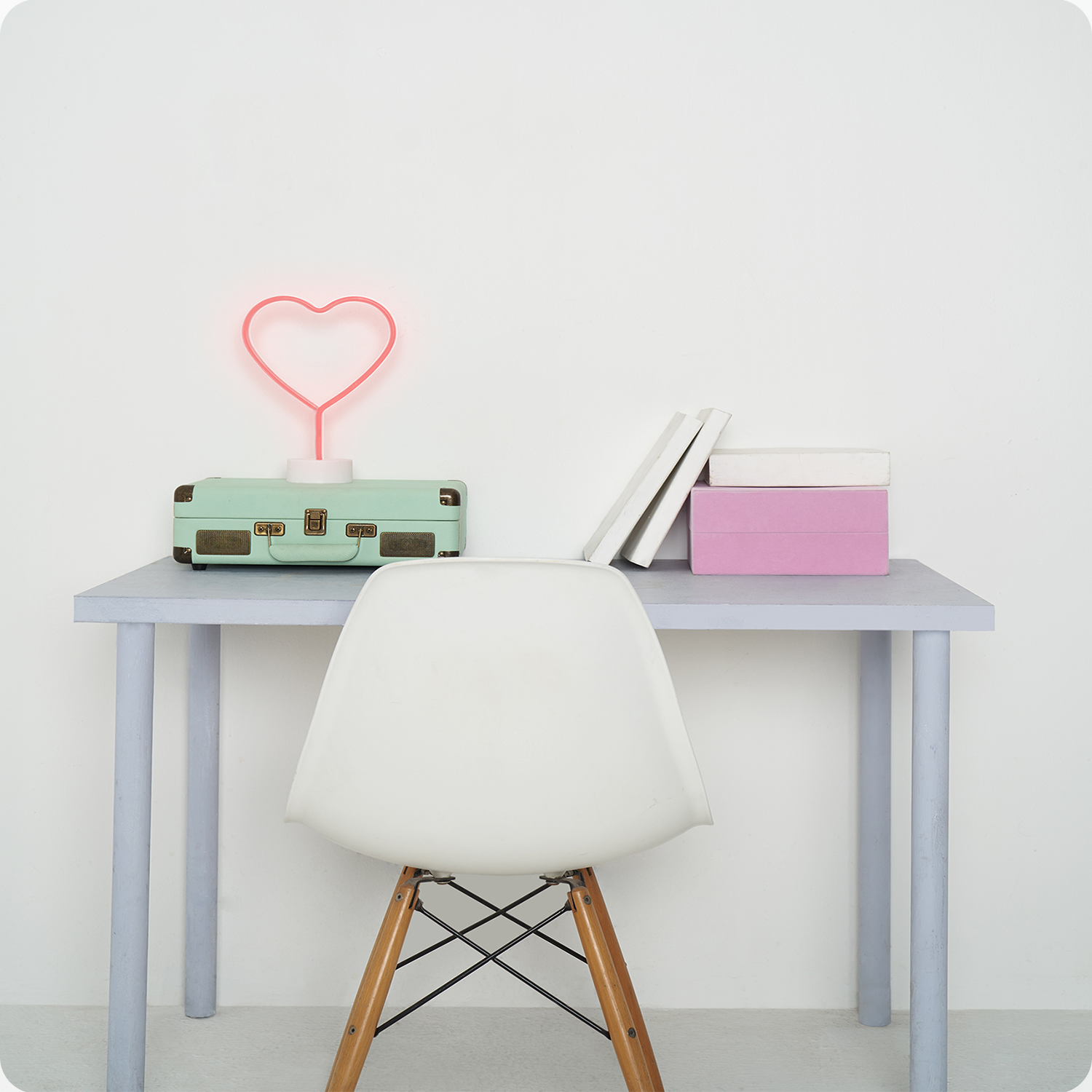 Heart LED Neon Desk Lamp