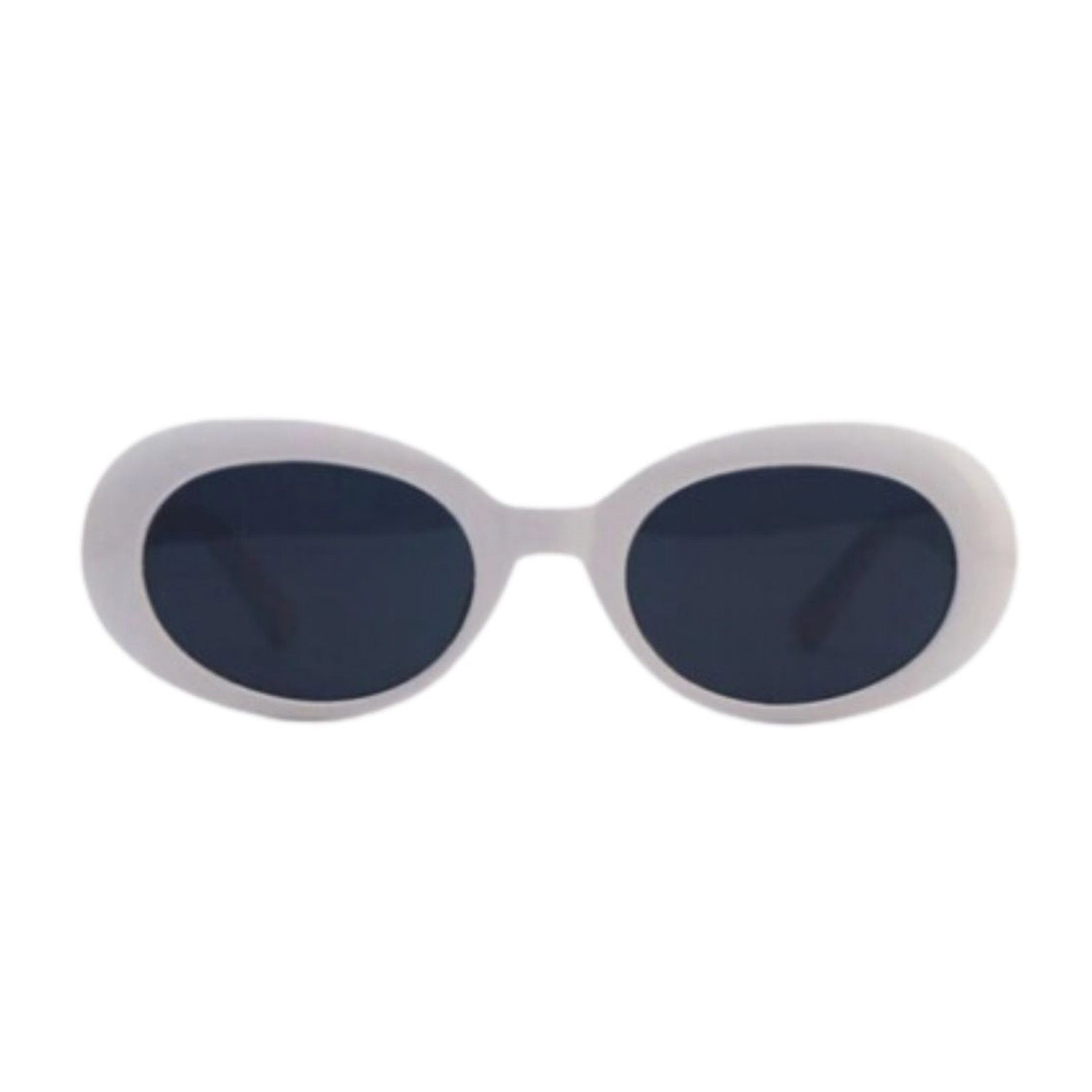 Jackie Oval Sunglasses - White