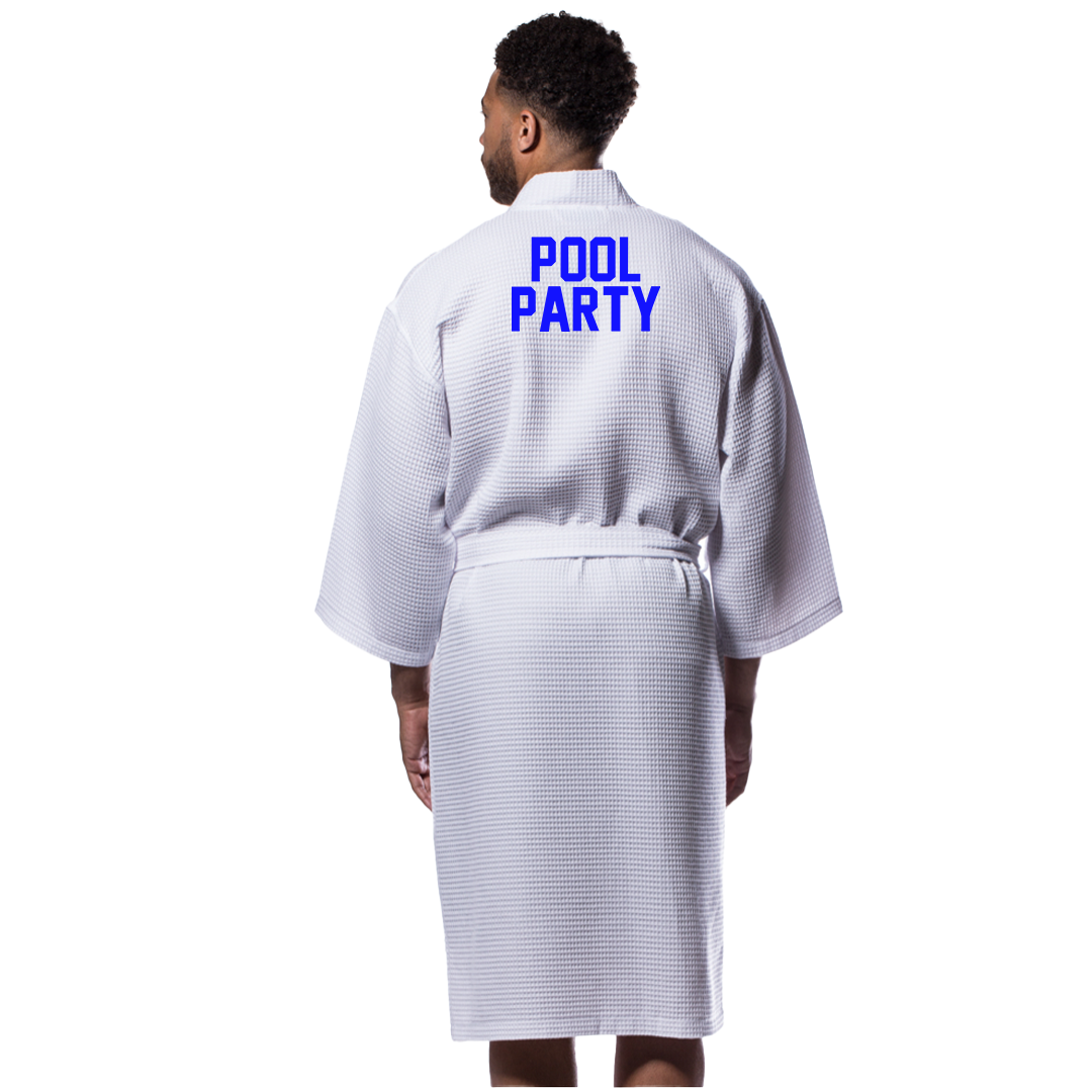 Pool Party Men Waffle Robe