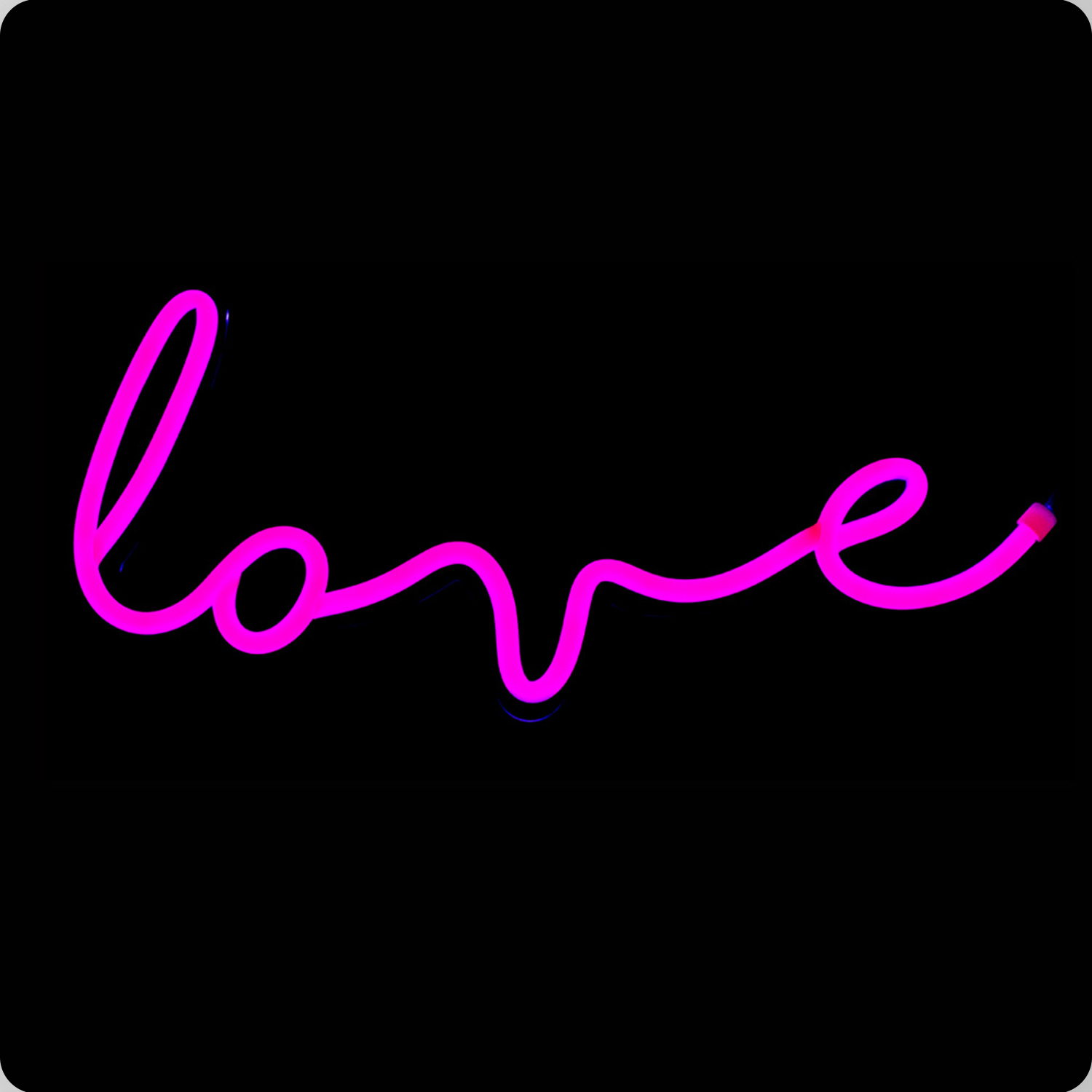 Love LED Neon Sign - Pink