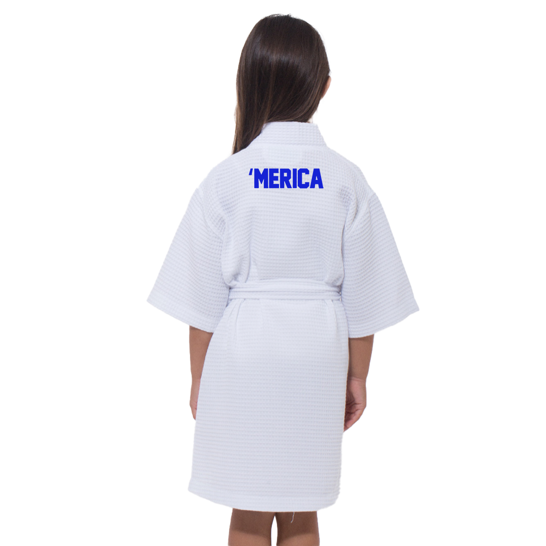 'Merica Kids Waffle Robe