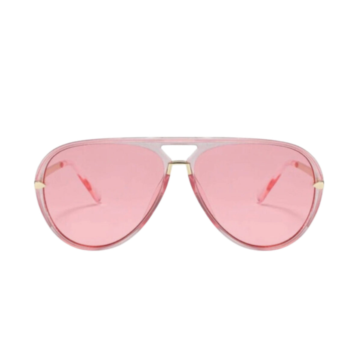 Pink Aviator Sunglasses with Sleek Design Wish Club brand new Elegant Aviator Sunglasses · Flamingo Pink JF119 – JEFOO main image 4
