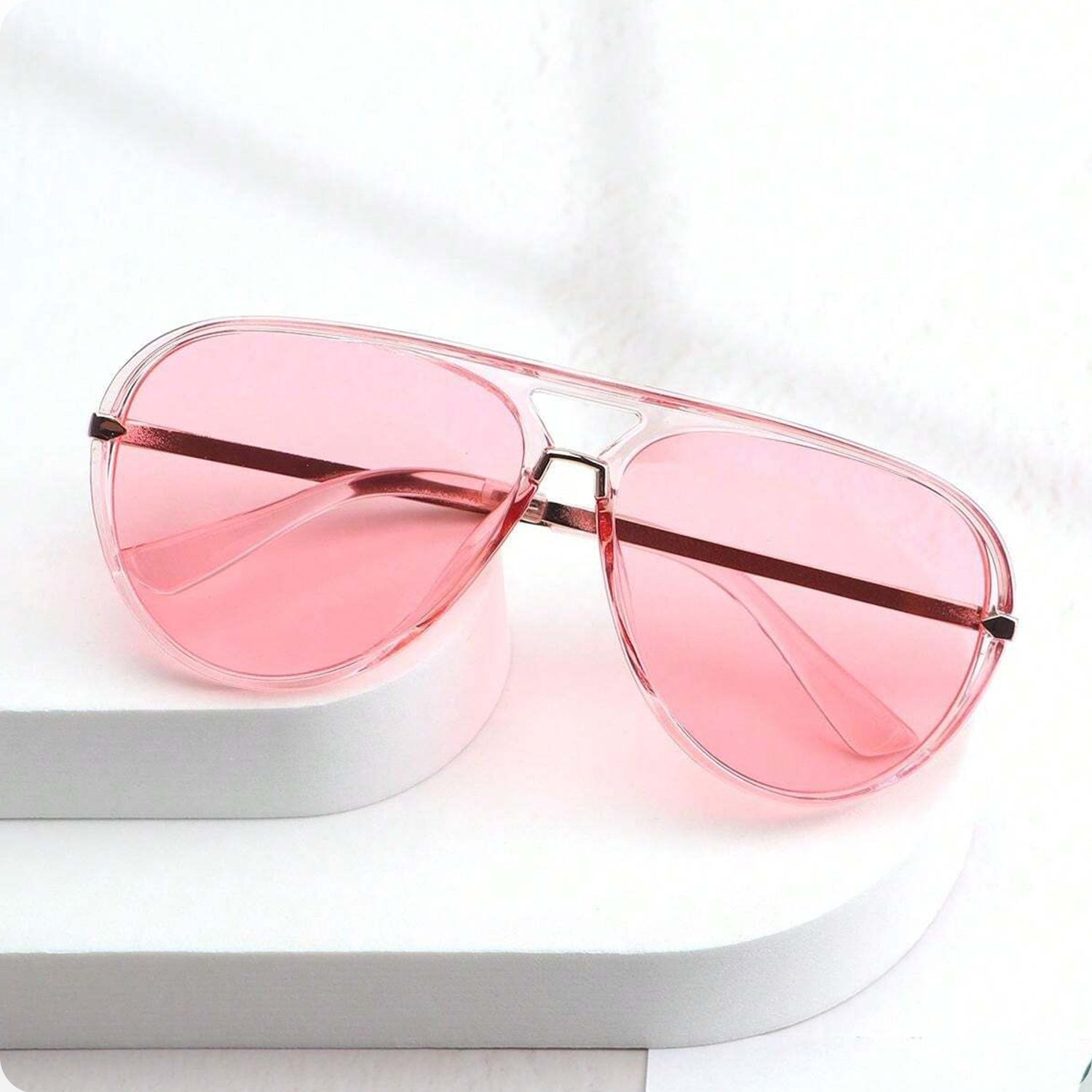 Pink Aviator Sunglasses