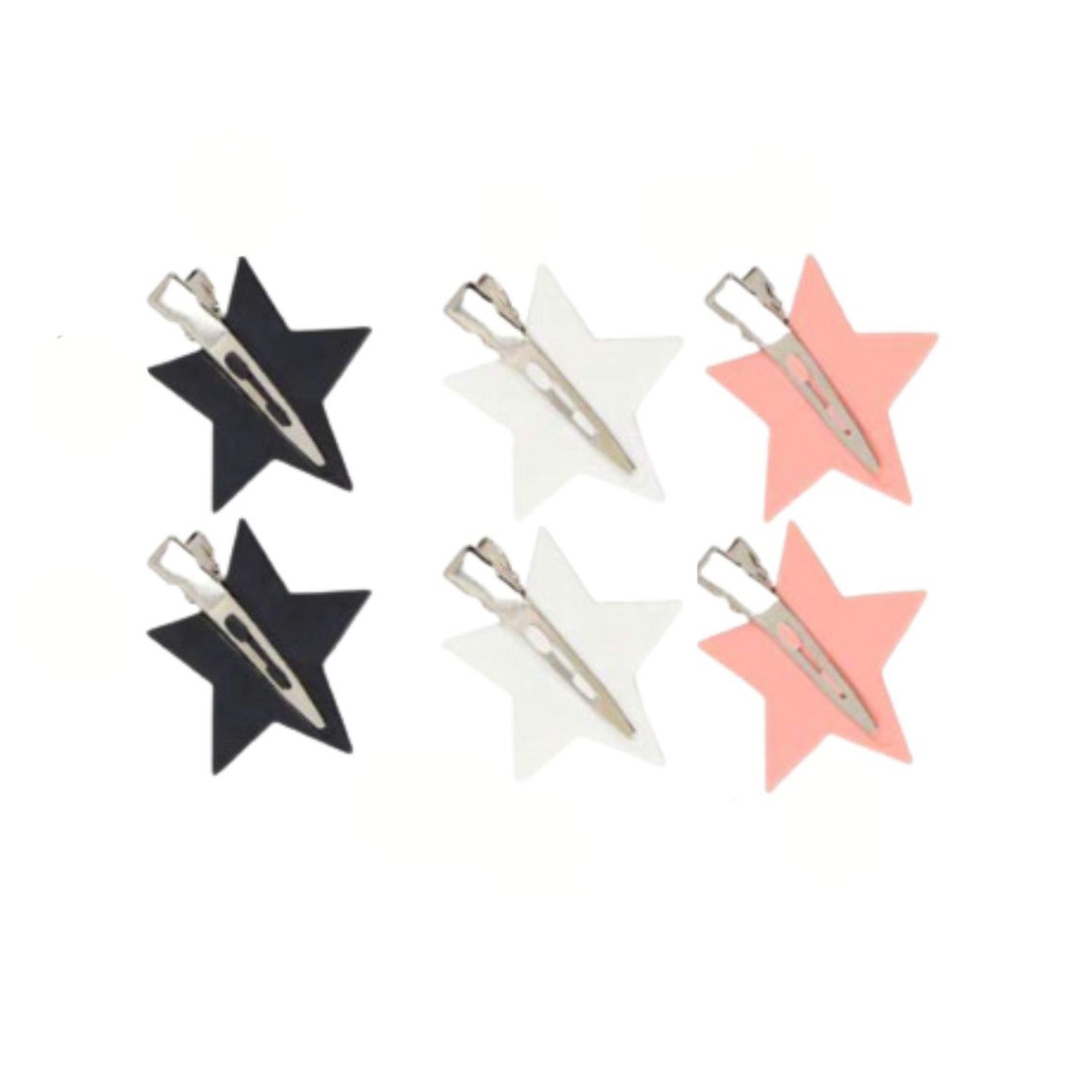 Set of Six Star Creaseless Hair Clips