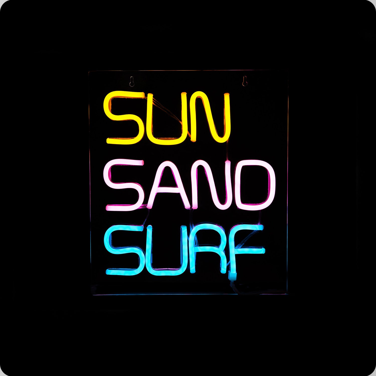 Sun Sand Surf LED Neon Sign