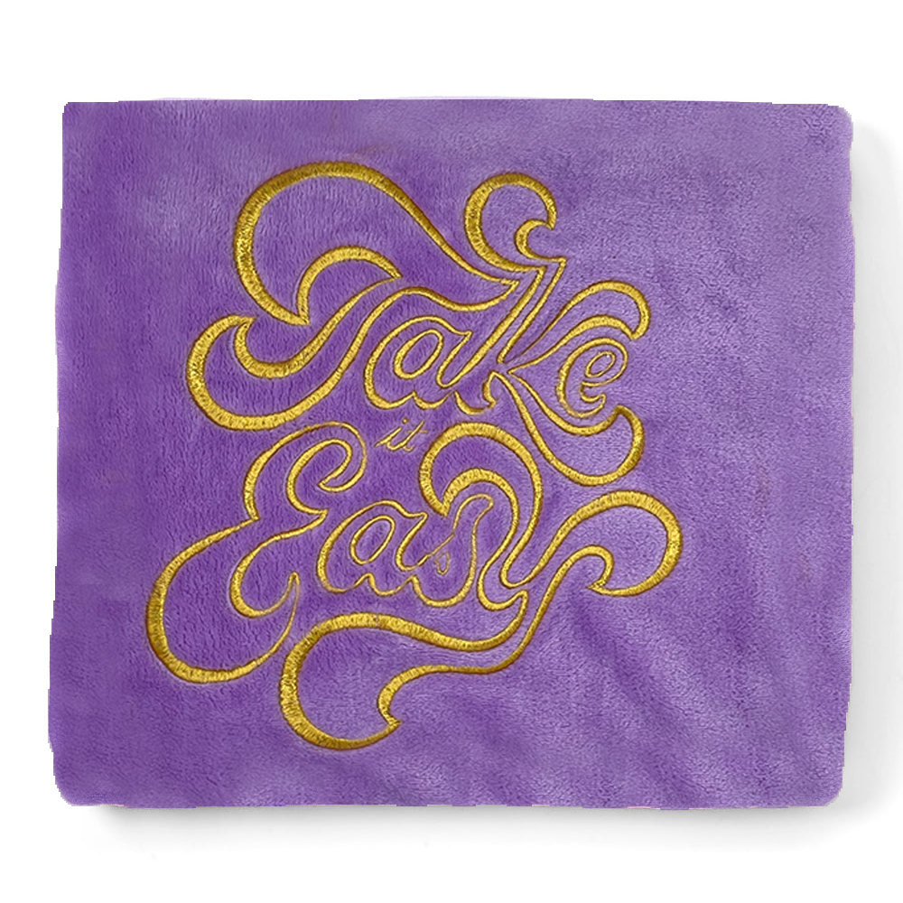 Take It Easy Plush Fleece Nap Blanket