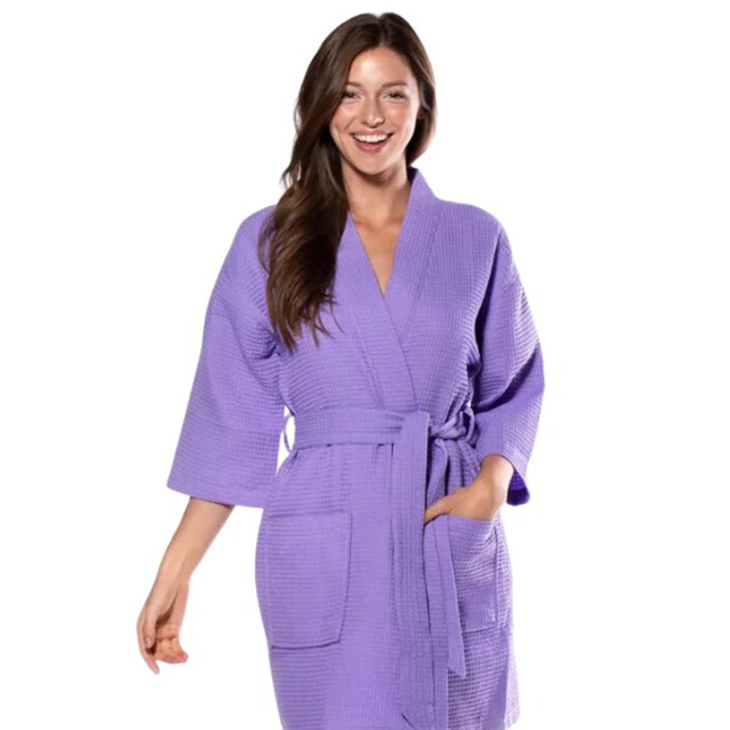 Take it Easy - Purple Waffle Robe