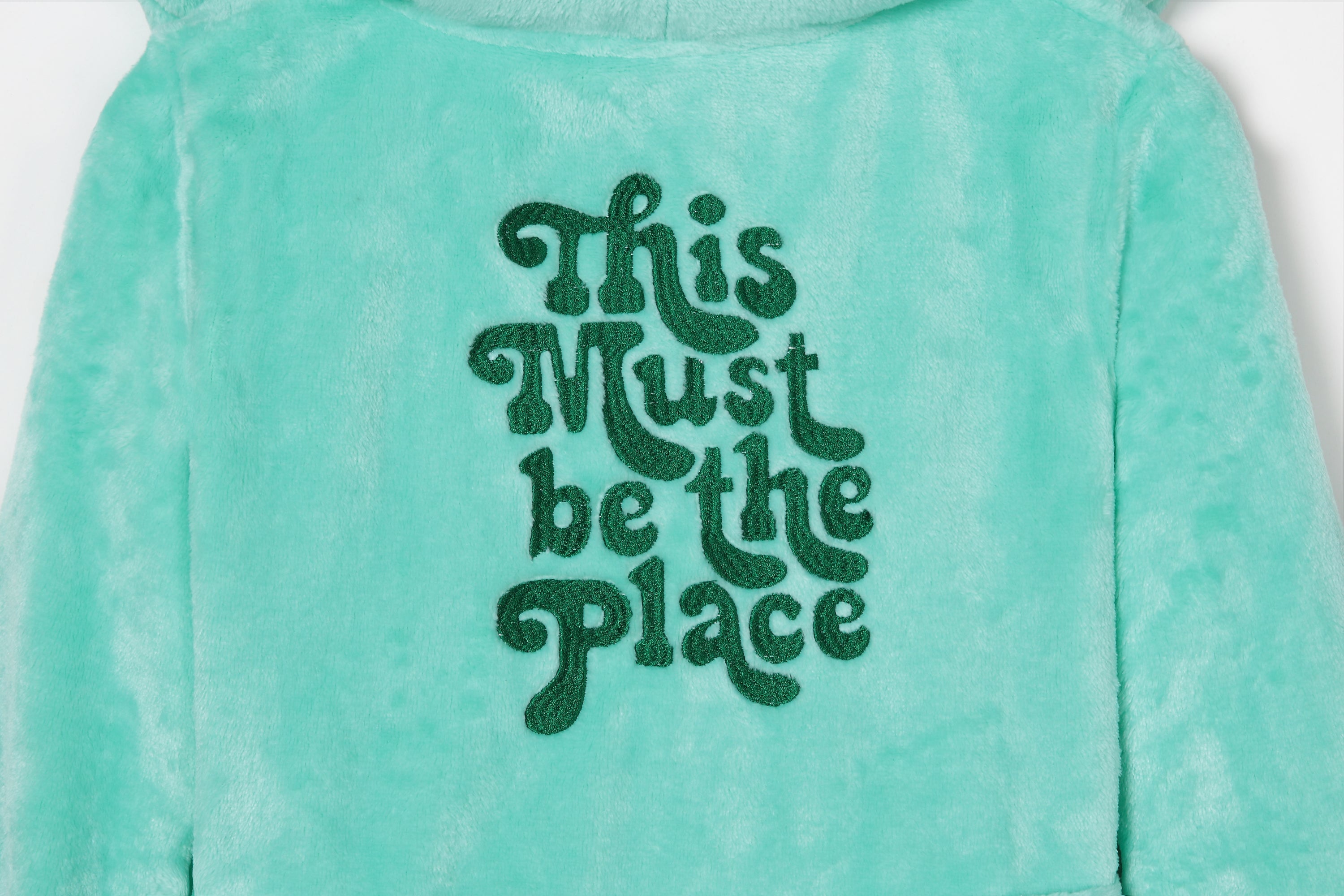 This Must Be The Place Kids Plush Fleece Bathrobe