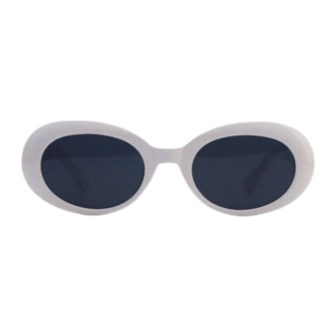 Jackie Oval Sunglasses - White