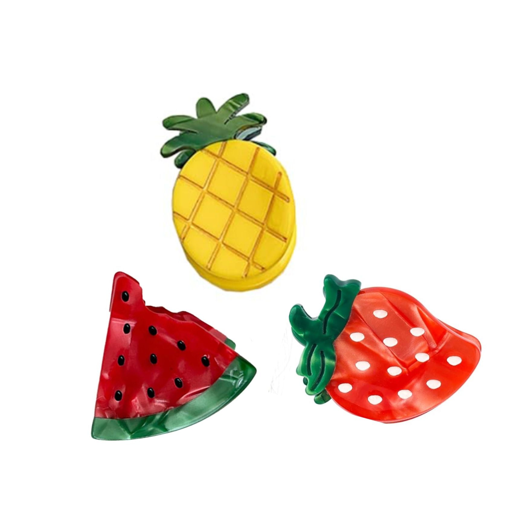 Fruit Salad Hair Claw Set (3 Pack)