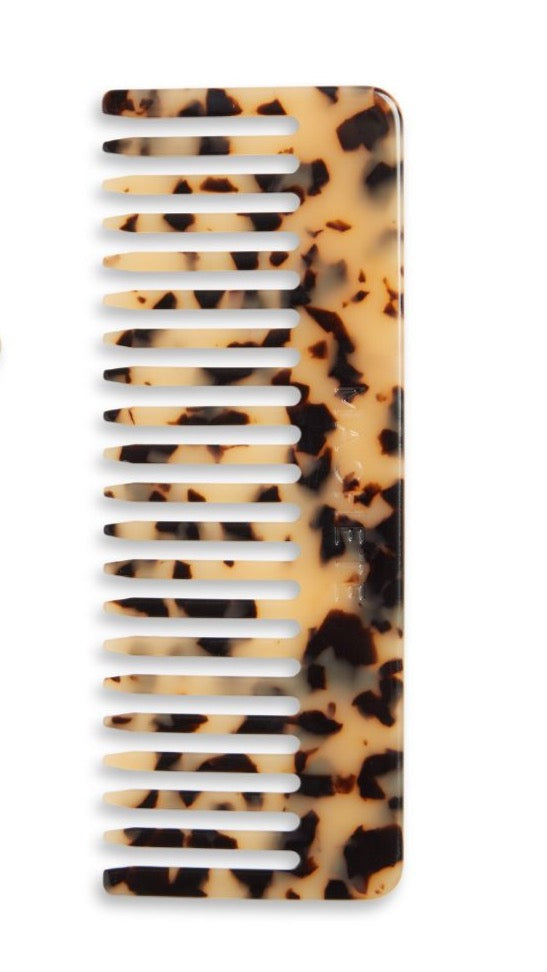 Tortoise Shell Comb & Clip Set in Biodegradable Acetate Cellulose