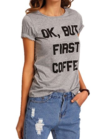 OK BUT FIRST COFFEE T-shirt - Cocus Pocus