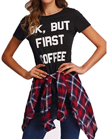 OK BUT FIRST COFFEE T-shirt - Cocus Pocus