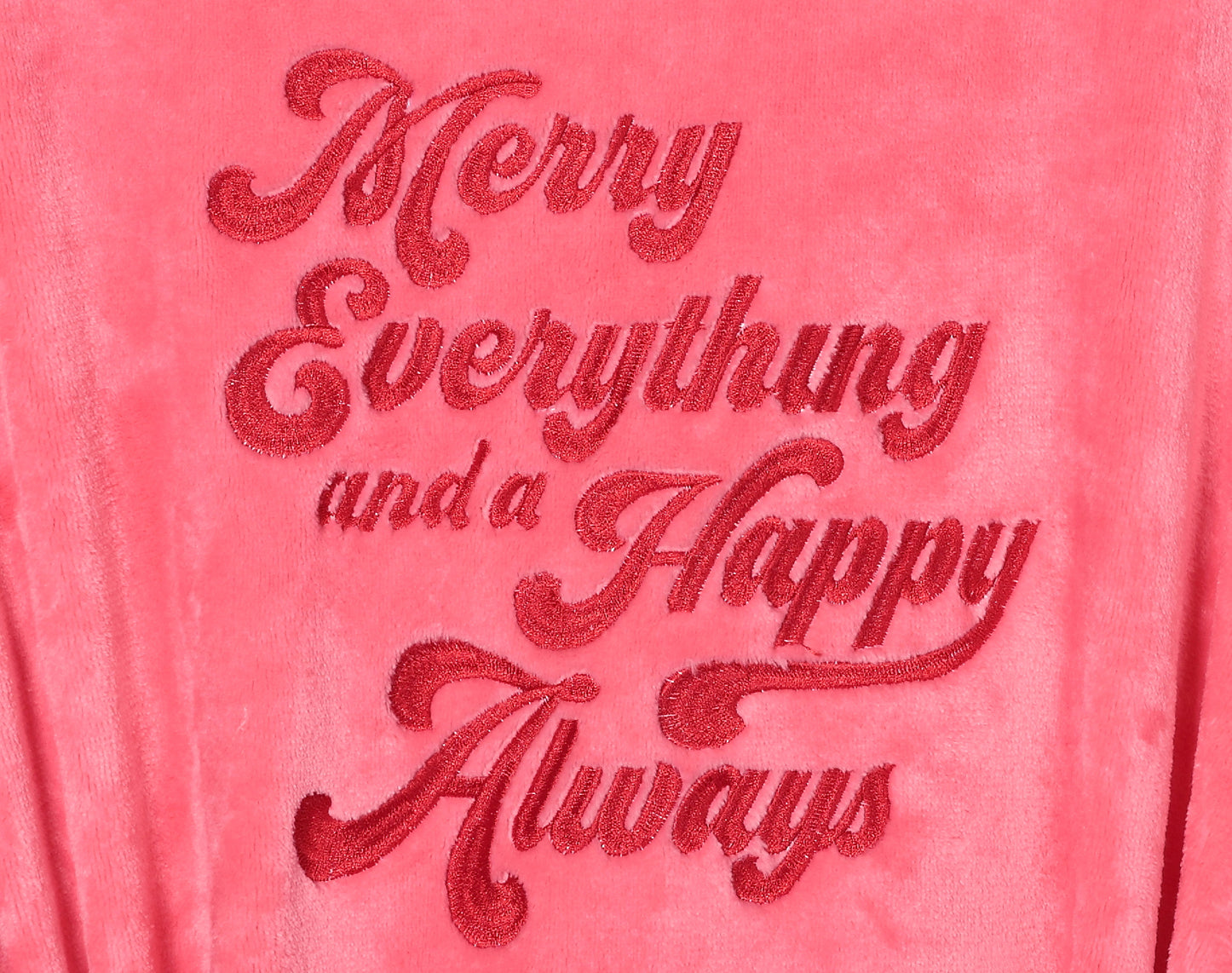 Merry Everything and Happy Always Plush Robe - Cocus Pocus