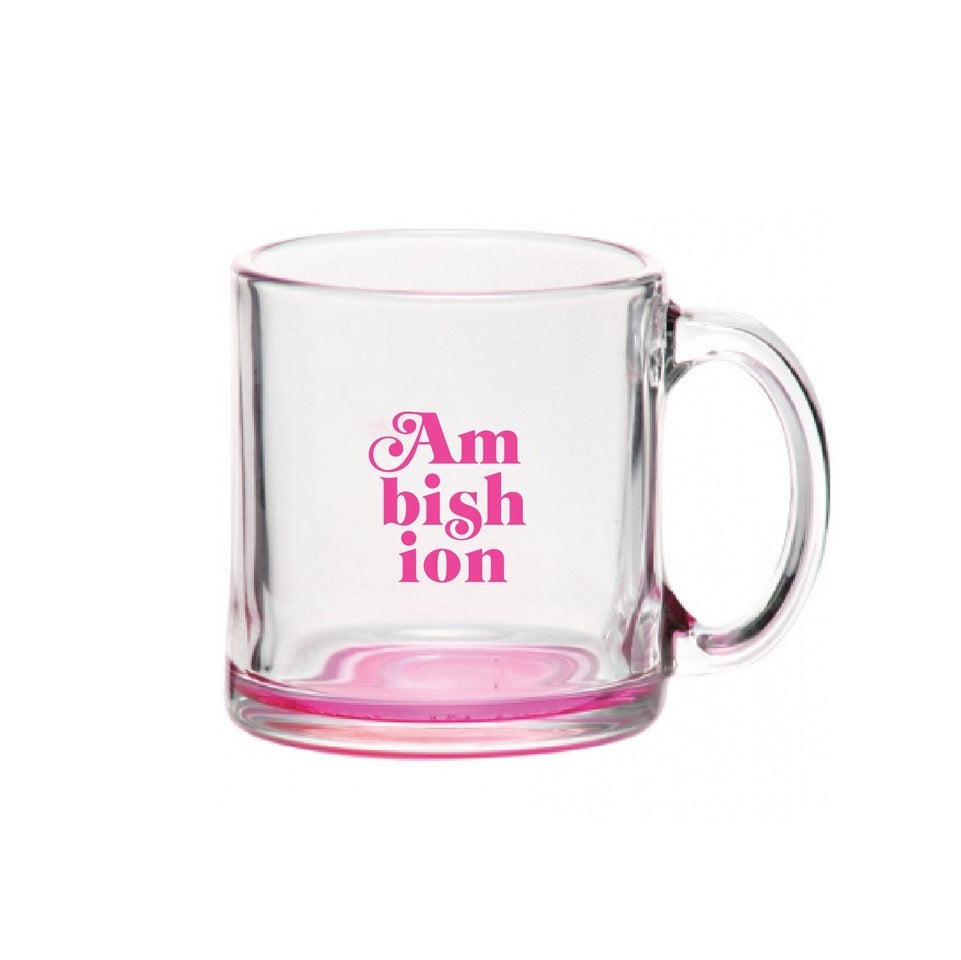 Ambishion Glass Coffee Mug