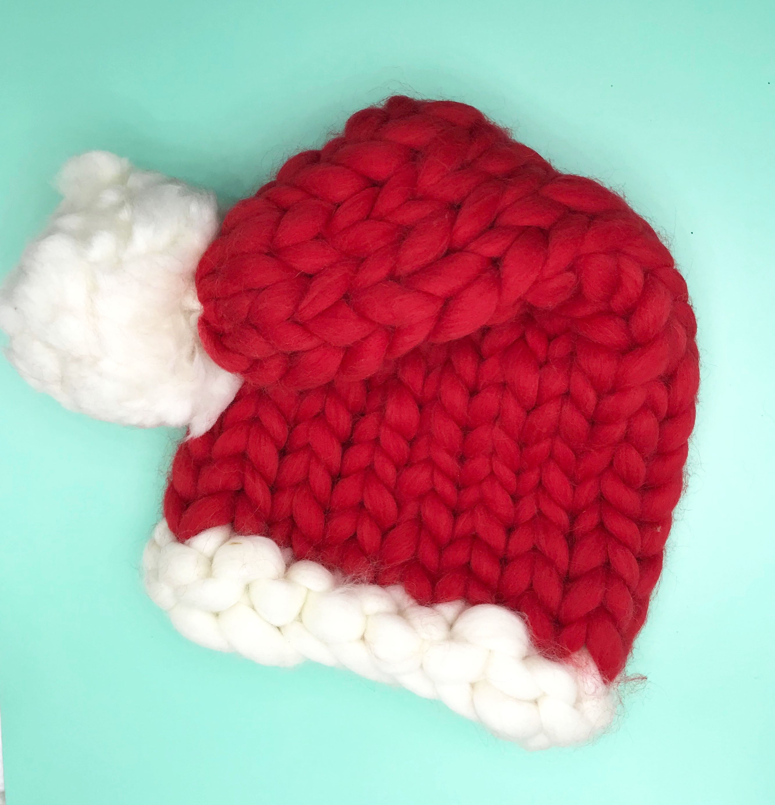 Chunky Knit Santa Hat - Cocus Pocus
