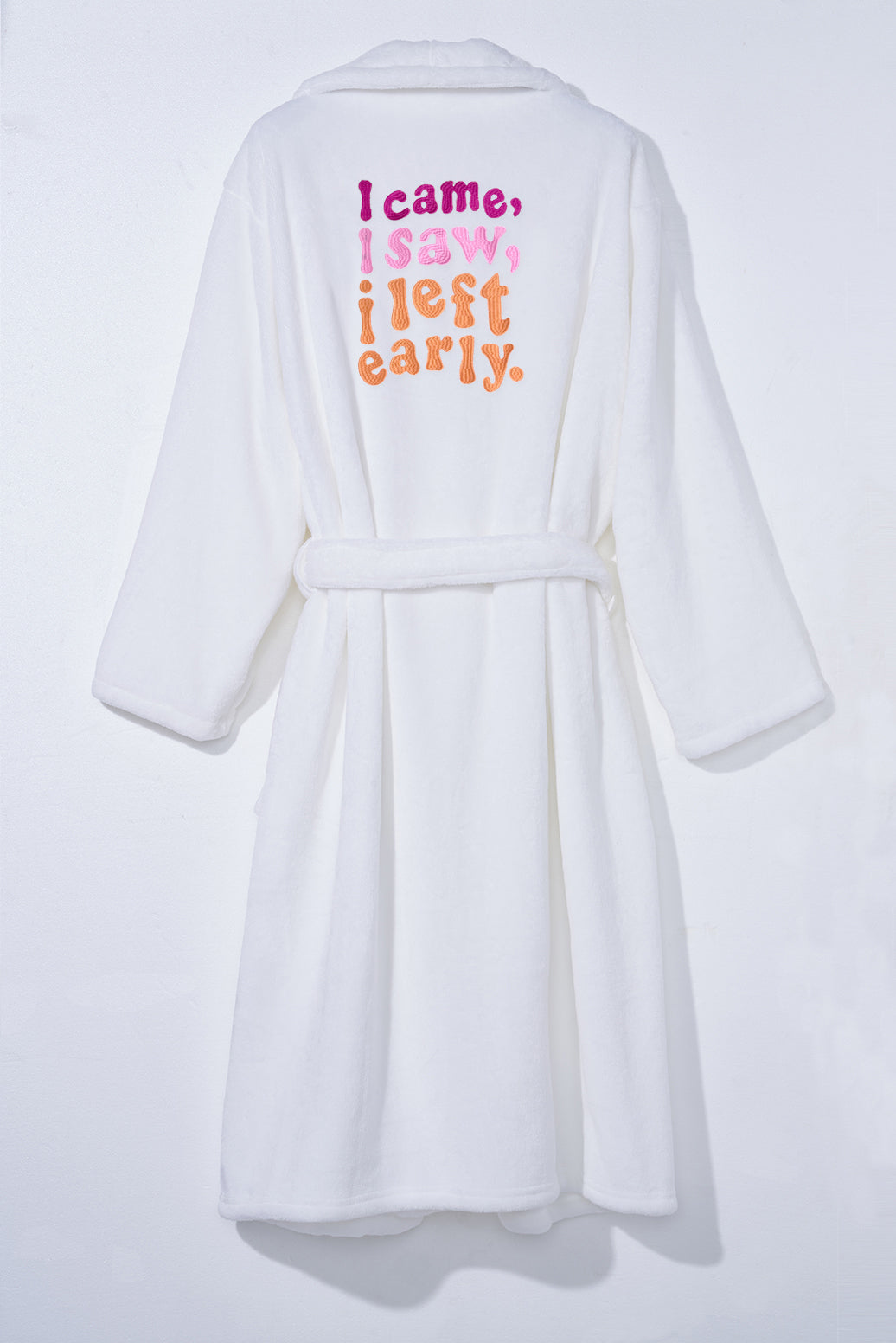 I Came, I Saw, I Left Early Plush Robe - Cocus Pocus